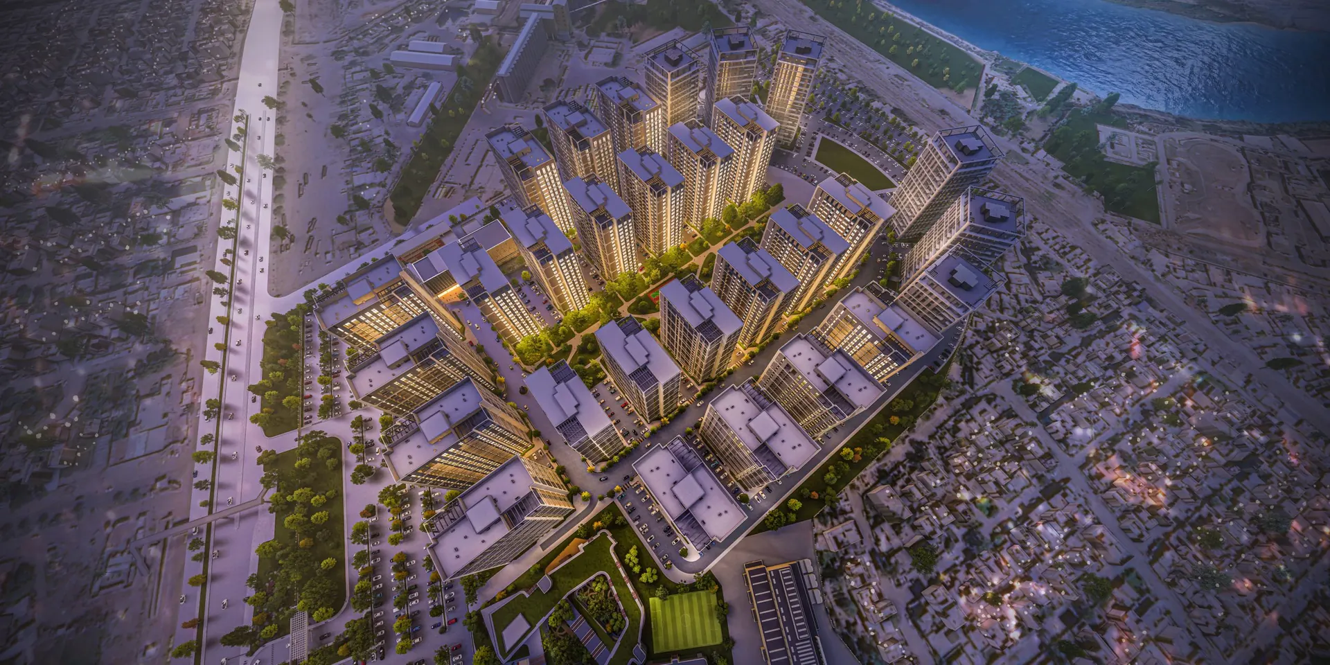 مجمع بغداد مارينا السكني — تقاطع الدورة، مجاور جسر الجادرية، بغداد